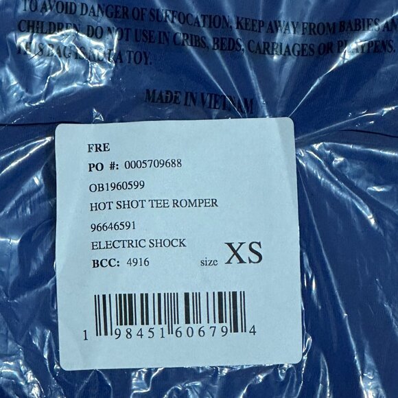 NWT Free People SOLD OUT COLOR Hot Shot Tee Romper in Electric Blue - Size XS - Picture 4 of 5